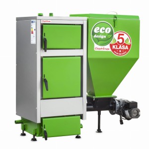 Kocioł c.o. 10kW ogrzewa 50-100m2 KG-ECO z podajnikiem ślimakowym Pancerpol na ekogroszek Ciepłomax Pleszew 5 klasa / Ecodesign