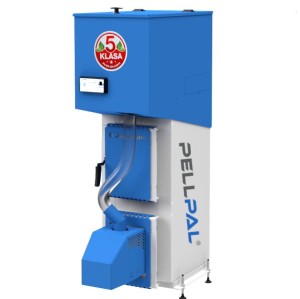 Kocioł c.o. PELLPAL z palnikiem na pellet drzewny 8kW do100m2 SLIM Lic. DOMER PLESZEW podwyższony standard 20mg/m3 stal 5mm P265GH A+ 5 klasa / Ecodesign