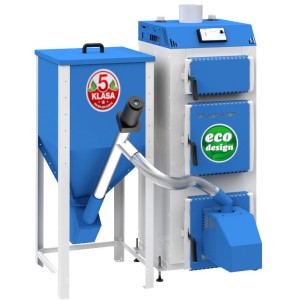  Kocioł c.o. PELLPAL z palnikiem na pellet drzewny 18kW do220m2 Lic. DOMER PLESZEW podwyższony standard 20mg/m3 stal 5mm P265GH A+ 5 klasa / Ecodesign