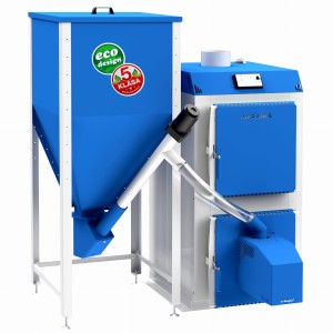 Kocioł c.o. PELLPAL z palnikiem na pellet drzewny 24kW do300m2 Lic. DOMER PLESZEW podwyższony standard 20mg/m3 stal 5mm P265GH A+ 5 klasa / Ecodesign
