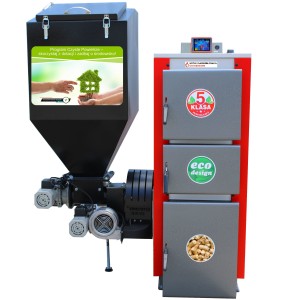 Kocioł piec c.o. Technix Pell Lux na pellet 38kW do380m2 z podajnikiem Technix sv300 + zapalarka, atesty 5 klasa, Ecodesign, A+ Kotły Pleszew