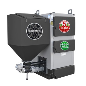 Kocioł piec C.O. KG 100kW do 900m2 z podajnikiem Pancerpol na ekogroszek Pleszewskie Kotły 5 klasa / Ecodesign