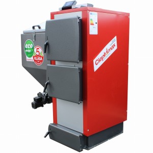 Kocioł piec c.o. 25kW ogrzewa do 250m2 z podajnikiem ślimakowym Pancerpol na ekogroszek Kotły Ciepłomax Pleszew 5 klasa / Ecodesign KG-ECO Red Premium