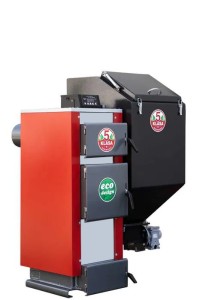 Kocioł c.o. 35kW do 350 m2 KG Verit z podajnikiem ślimakowym na ekogroszek atest 5 klasa i Ecodesign  piec kotły producent Pleszew na groszek energetyczny