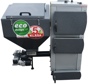 Kocioł c.o. 30kW ogrzewa 220-300m2 KGŻ z podajnikiem ślimakowym Pancerpol na ekogroszek Ciepłomax Pleszew 5 klasa / Ecodesign (ŻELIWNY ŚLIMAK)